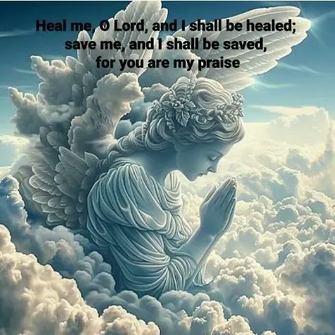 Jeremiah 17:14 Praying Angel Light box