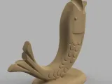 Wood fish pen holder-4