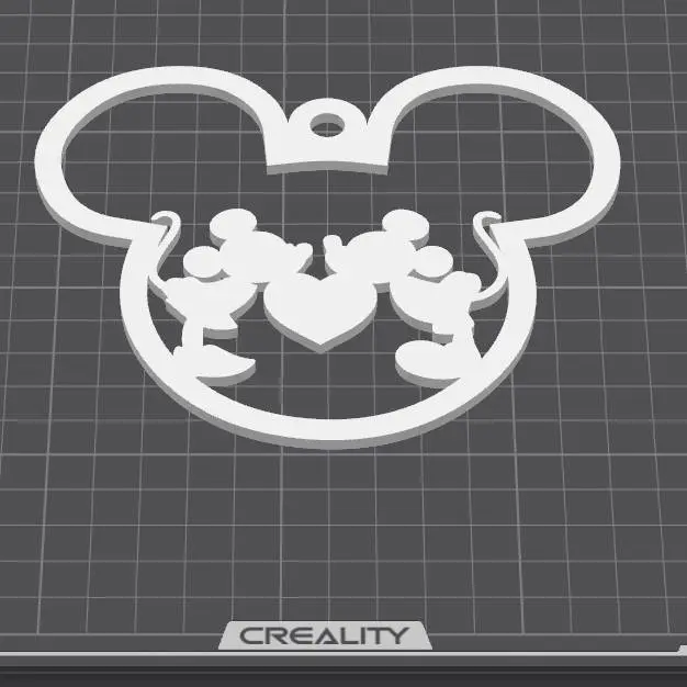 Mickey & Minnie Christmas Ornament 1 color