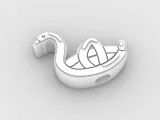 Straw Topper swan balloon-2