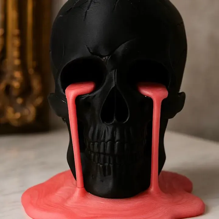 Melting Tears Skull – Bold & Edgy Sculpture