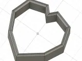 Low poly heart cutter for cookies-0