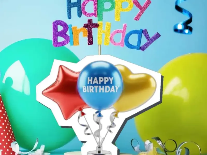 recuerdo de globo de cumpleaños
