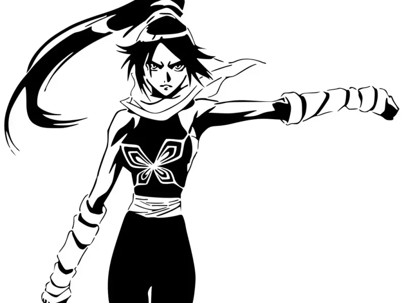 Yoruichi Shihōin stencil