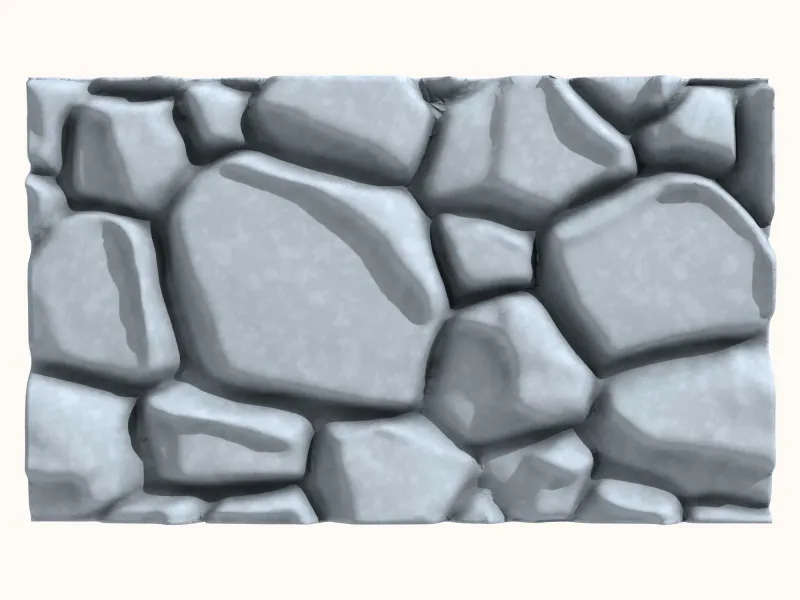 Stone Wall Panel for 3D Printing