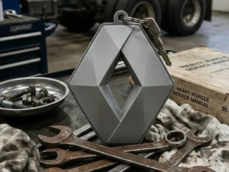Renault Logo Keychain – 3 Color / Single Color Option