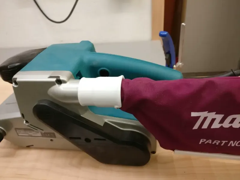 Makita belt sander adapter