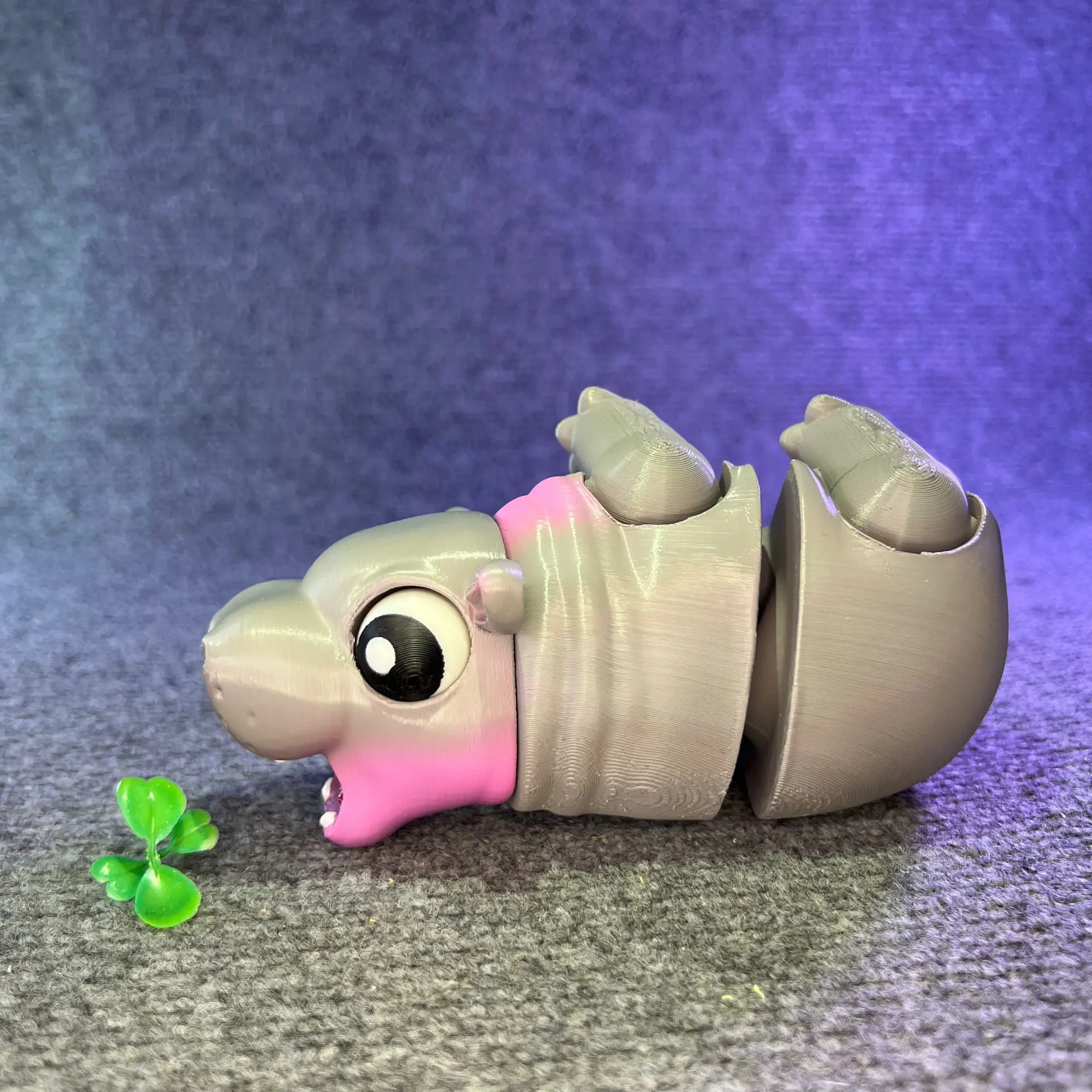 Moo Deng Hippo Flexi - Articulated - STL & 3mf Multicolor