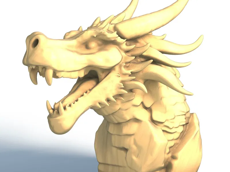 Dragon Head 3D Model