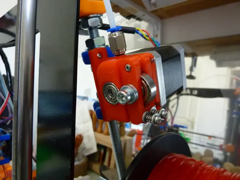 Kompakter Bowden-Extruder, Direktantrieb, Lagerblock, automatische Filamentzufuhr