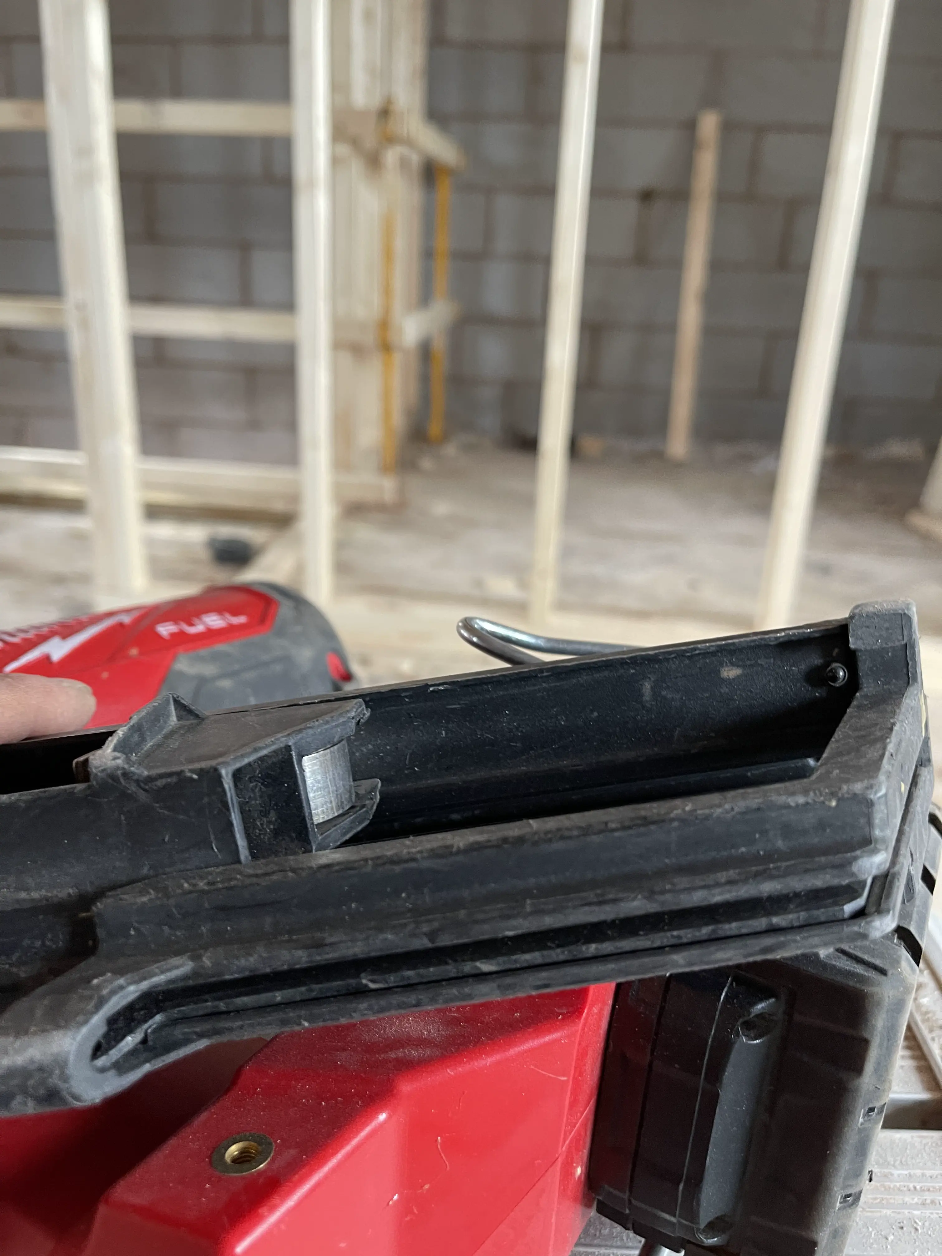 Milwaukee m18 fuel nail gun belt hook extension