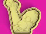 Homer simpson cookie cutter-0
