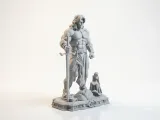 Buff Aragon Fantasy Warrior Figurine 3D Printable-3