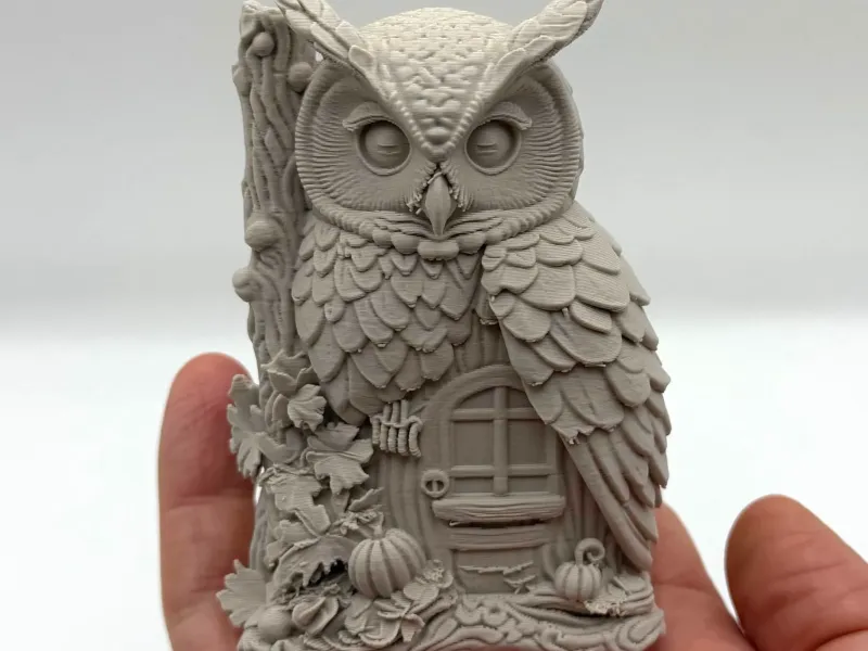 Wood Owl Fairy House
