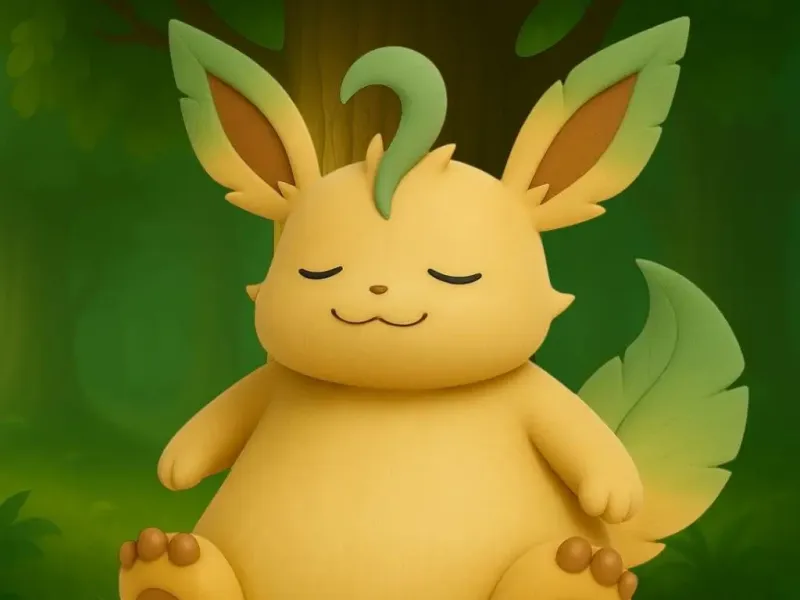 pokemon leafeon chubby