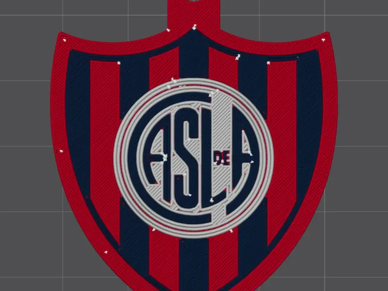 llavero escudo de San Lorenzo de Almagro