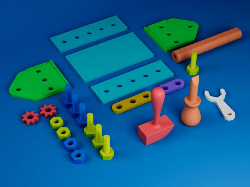 Kids Modular Tool Box Toy | Interactive Montessori Set