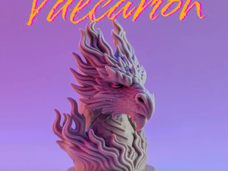Vulcarion - Fire Dragon Bust