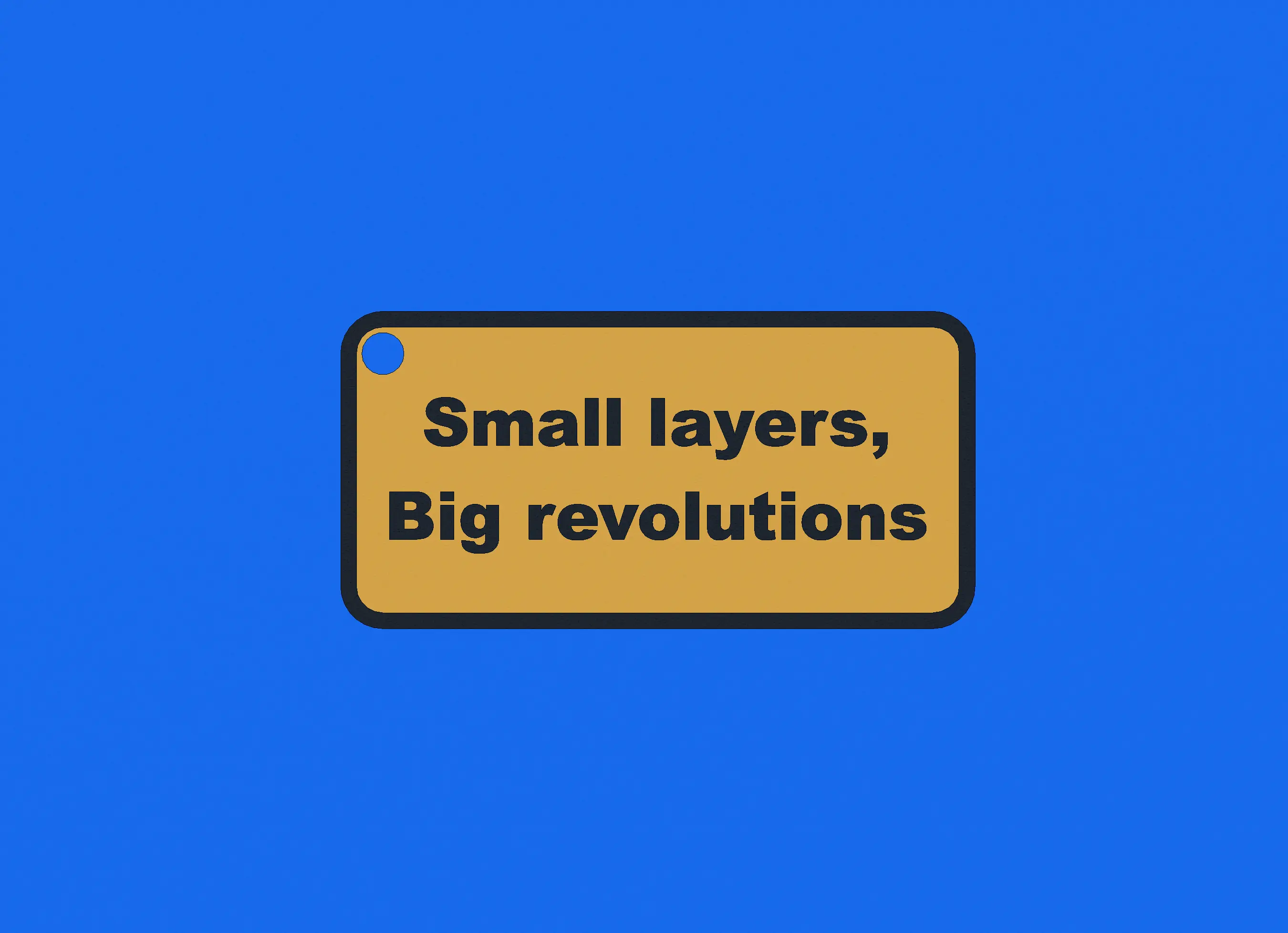 3D Quote Keychain - 16