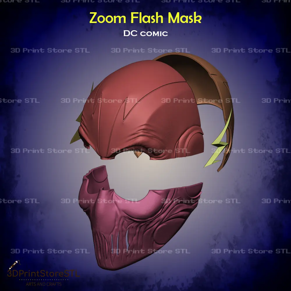 Zoom Flash Mask Cosplay DC - STL File