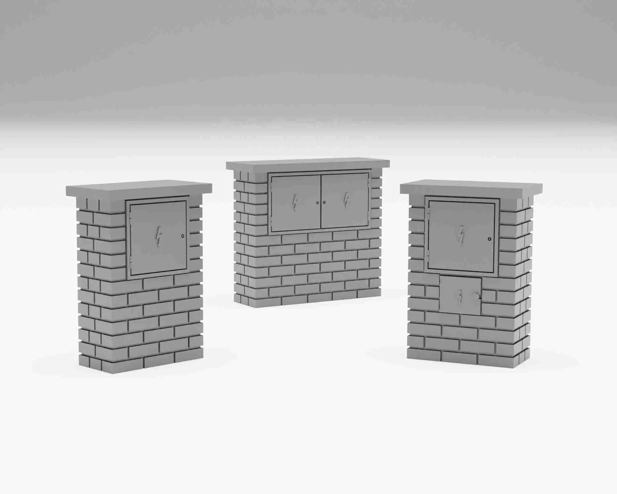 Electrical junction boxes H0 scale