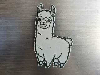Lama fridge magnet