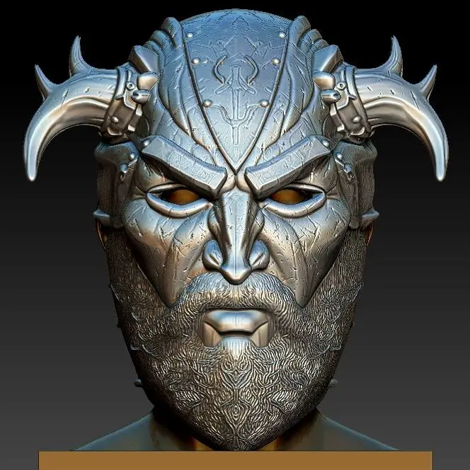 Kratos Mask - God of War - 3D print