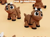 Articulated Goat 3D Print File: Flexi Fidget Toy-5
