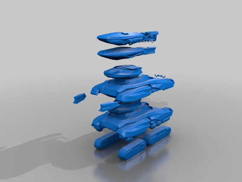 emperor tank - bdl3 - vehicle exploded