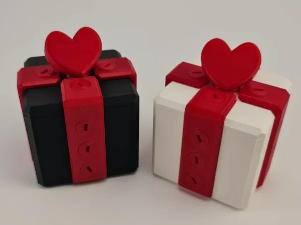 Gift Box With Hearth Locked with 16 Screws