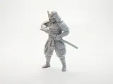 Samurai Sheathing Sword Warrior Figurine 3D Printable-1