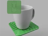 Coaster Featuring Hot-end Engraving (free)-0
