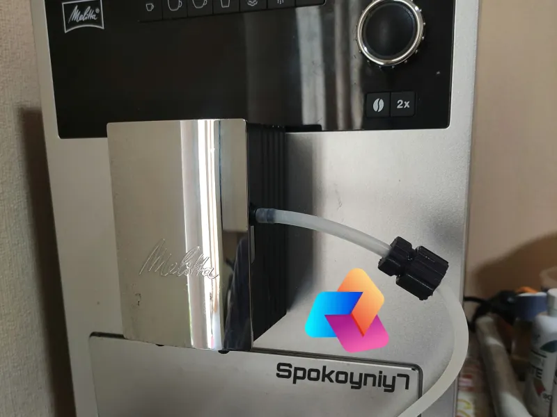 Cappuccino maker tube dispenser. Coffee ☕