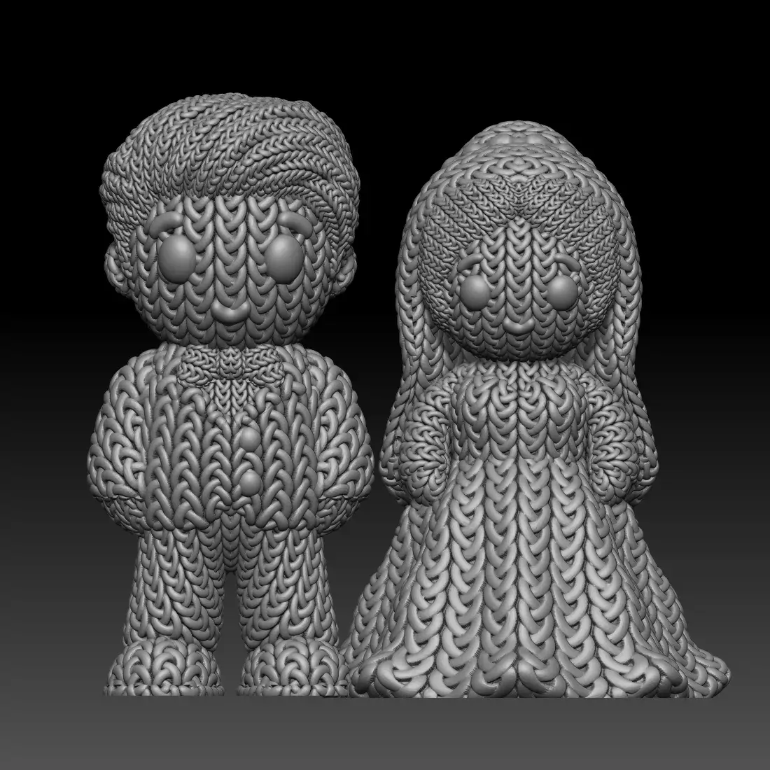 Knitted Bride and Groom