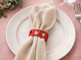 Napkin ring [heart shaped]