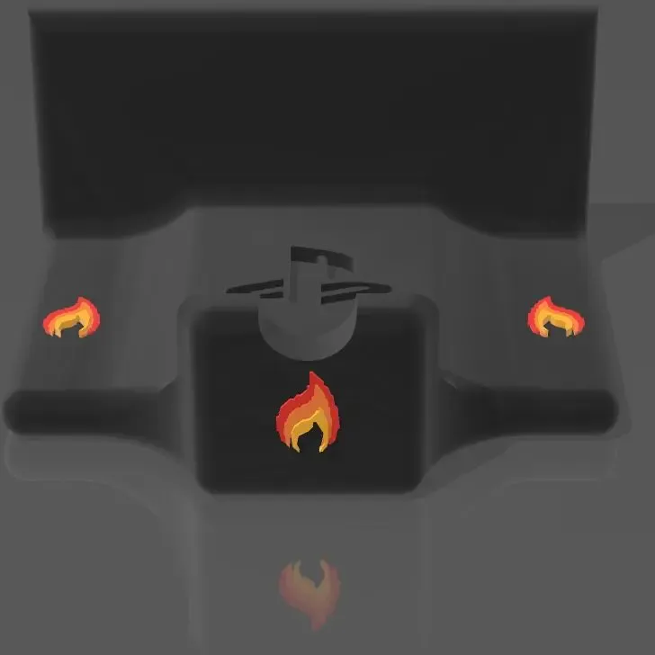 Flame Emoji THEME PS4 Pad . Support 