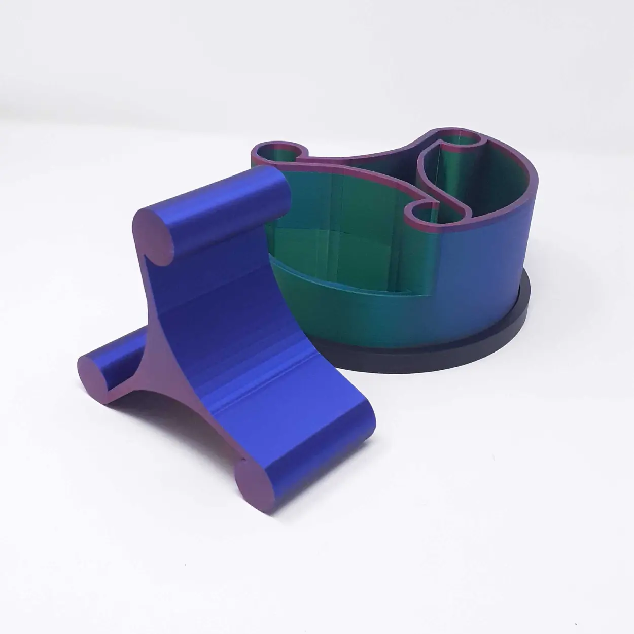 Organizer da scrivania rotante 4 in 1 con supporto per telefono
