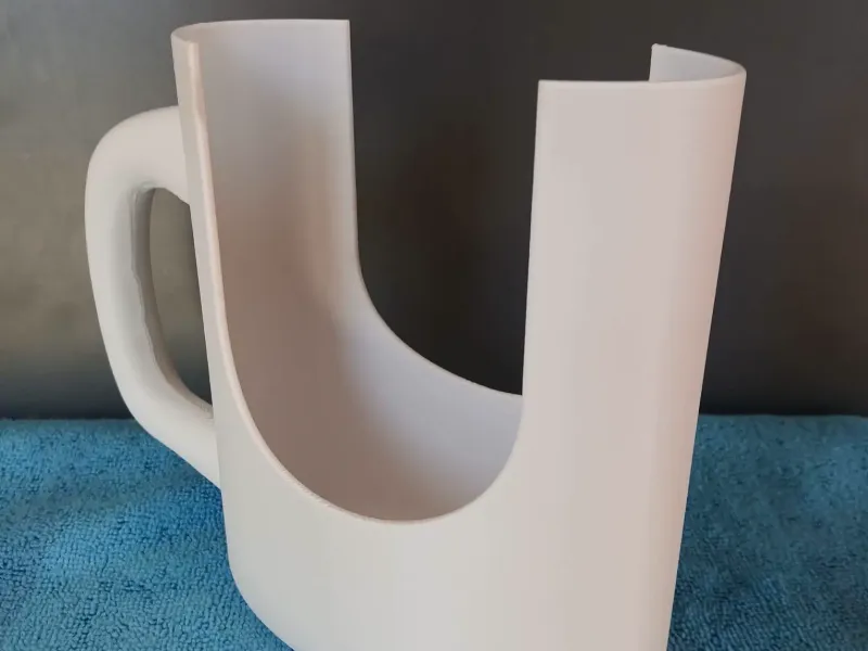 Sachet holder with handle