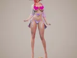 GIRL ON THE BEACH / B-2