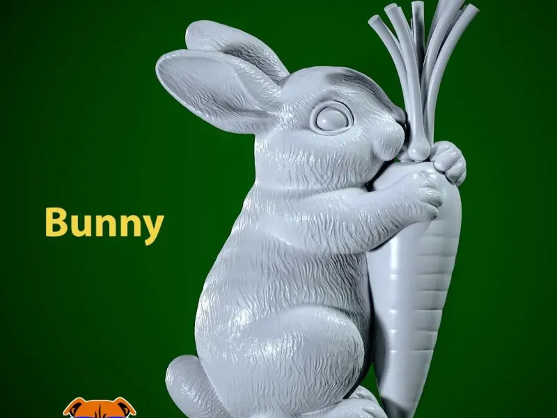 Bunny statue - Rabbit model - 3D print