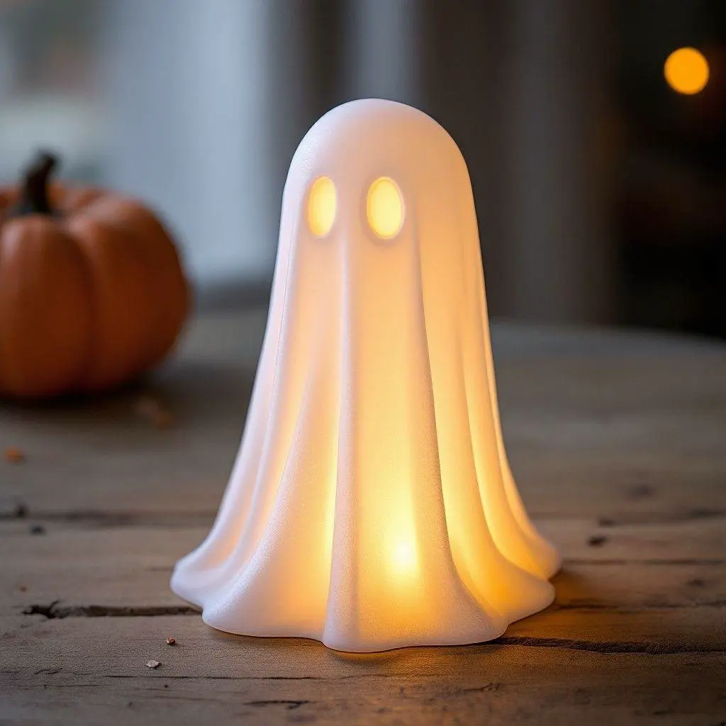 Little Halloween ghost (LED tealight compatible)