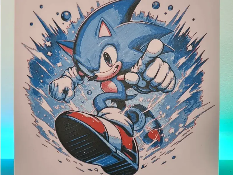 Sonic the Hedgehog - Hueforge 200x200