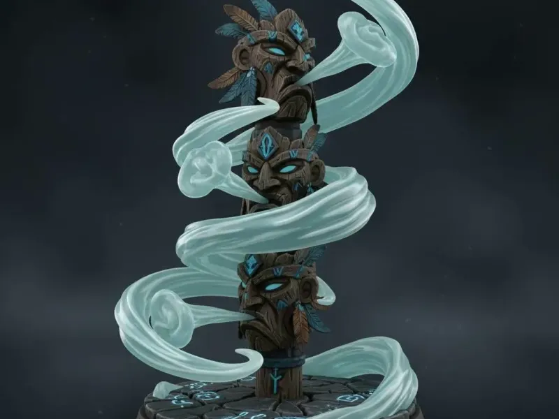 Totem Espiritual com Vento