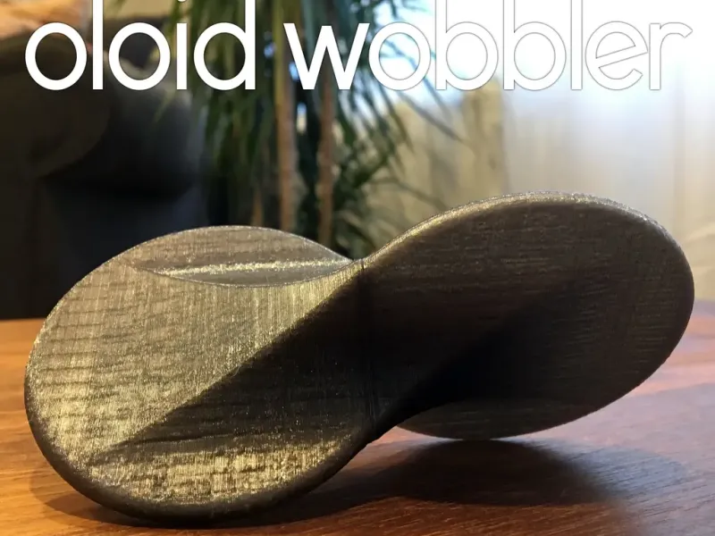 Oloid摇摆器（滚动解压桌面玩具）