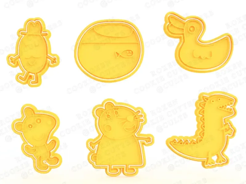 Set de 12 cortapastas de Peppa Pig