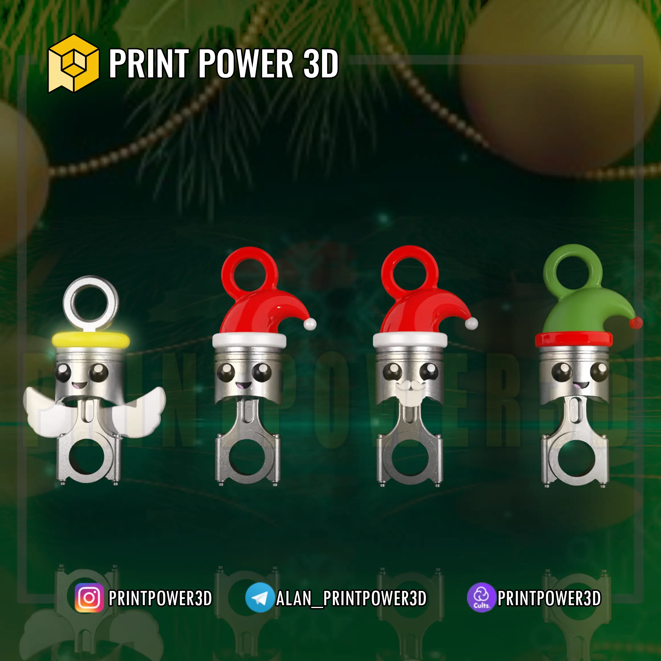TIERNO ADORNO PISTON NAVIDAD