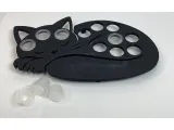 Sleeping cat tattoo ink cap tray-2