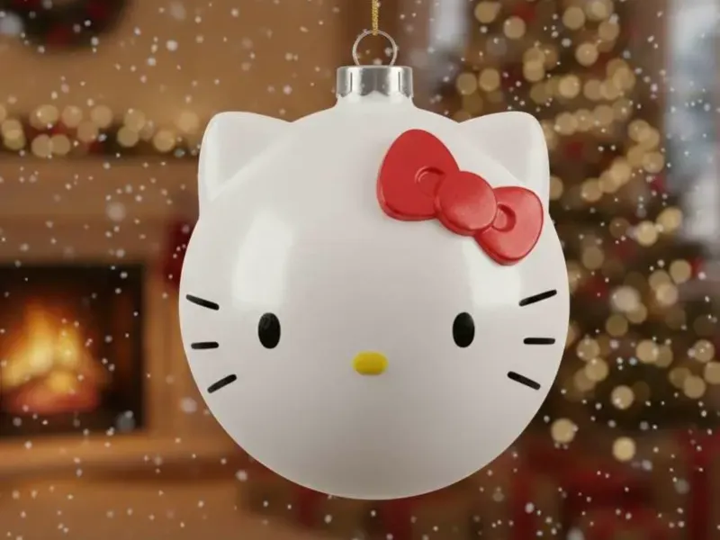 christmas ornamen kitty