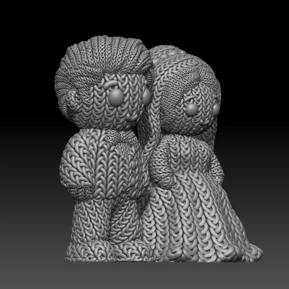 Knitted Bride and Groom