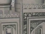 Taj Mahal Indian Mausoleum with minarets - miniatures warham-2